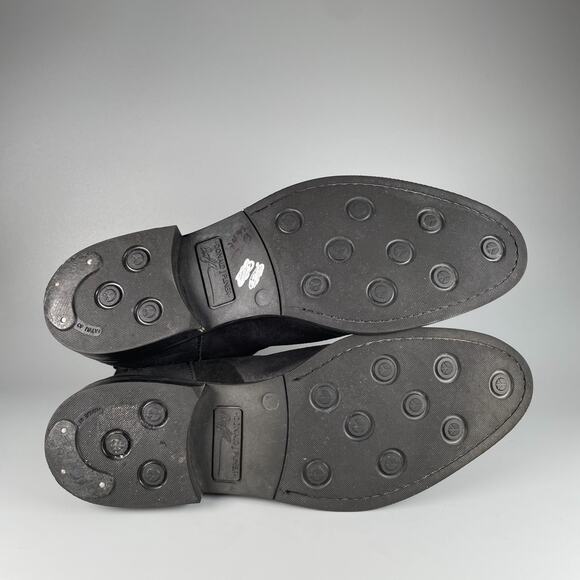 DONALD J. PLINER Enos I20 Men's 10 Black Leather Pull On Chelsea Boot Casual EUC - Picture 4 of 9